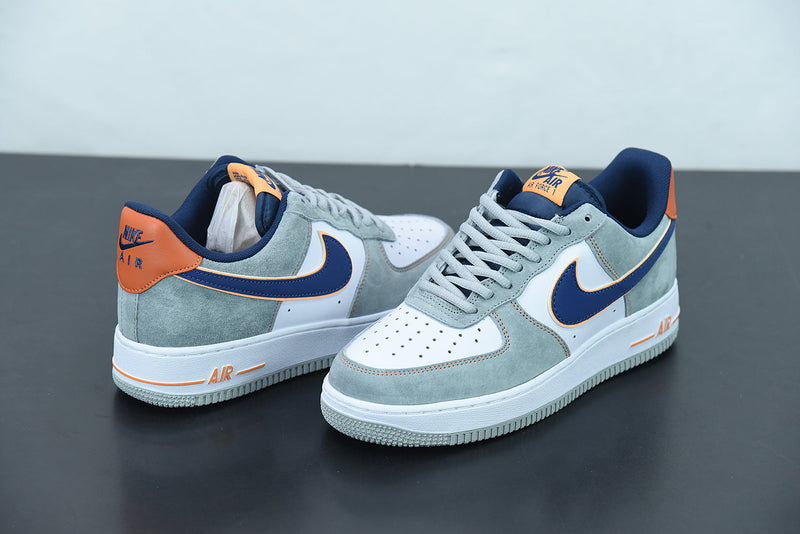 Nike Air Force 1 White Dark Gray Dark Green Brown Black Reflective Silver