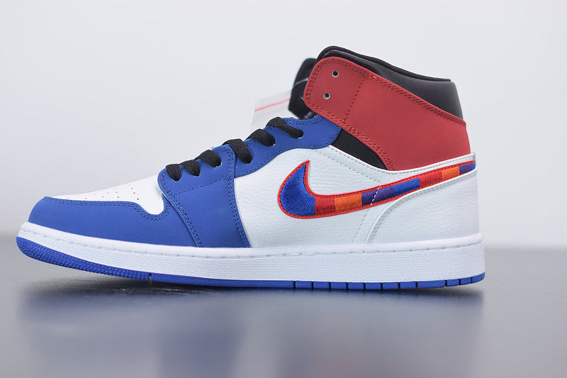 Nike Air Jordan 1 Mid "Multi-Color Swoosh"
