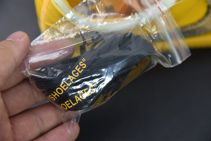 Nike Air Force 1 X Off White University Gold Metallic Silver