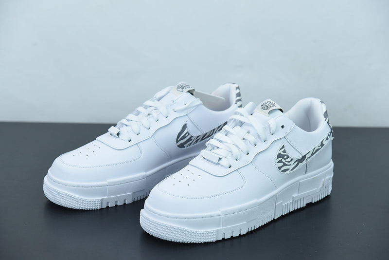 Nike Air Force 1 Pixel Zebra Pattern