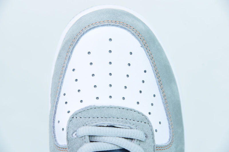 Nike Air Force 1 White Dark Gray Dark Green Brown Black Reflective Silver