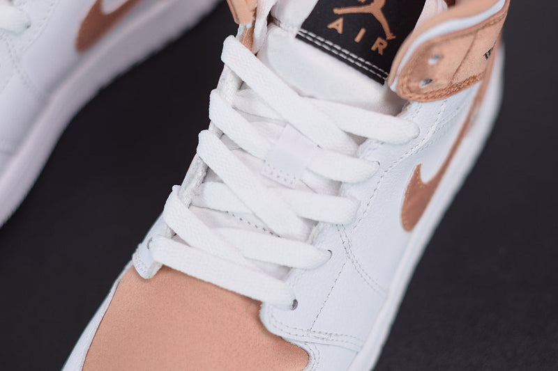 Nike Air Jordan 1 Mid  "White Rose Gold"