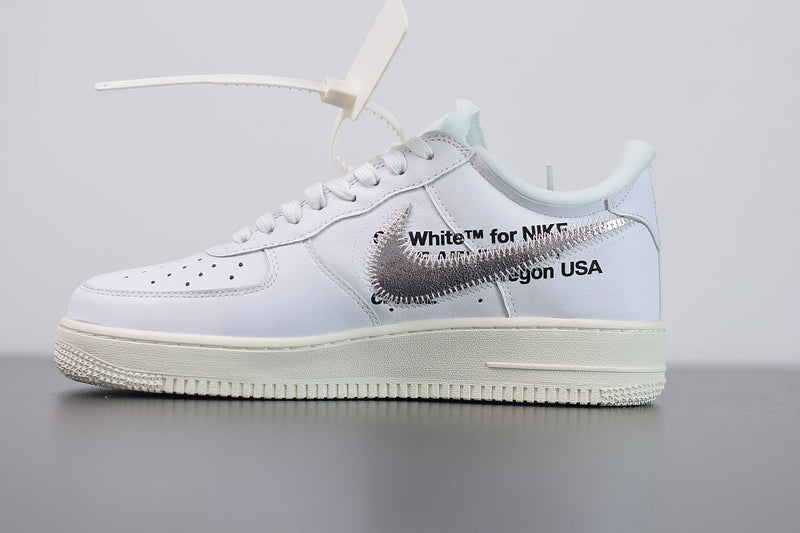 Nike Air Force 1 X Off White Metallic Silver White