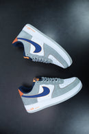 Nike Air Force 1 White Dark Gray Dark Green Brown Black Reflective Silver