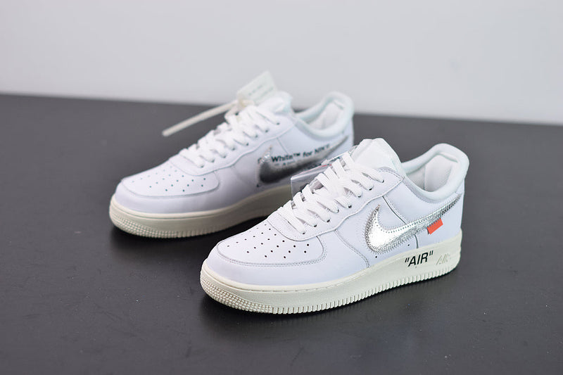 Nike Air Force 1 X Off White Metallic Silver White