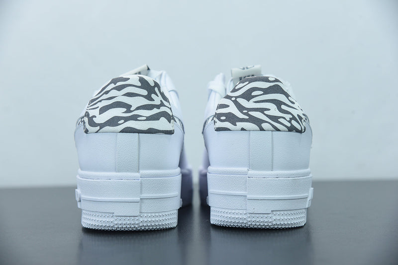 Nike Air Force 1 Pixel Zebra Pattern
