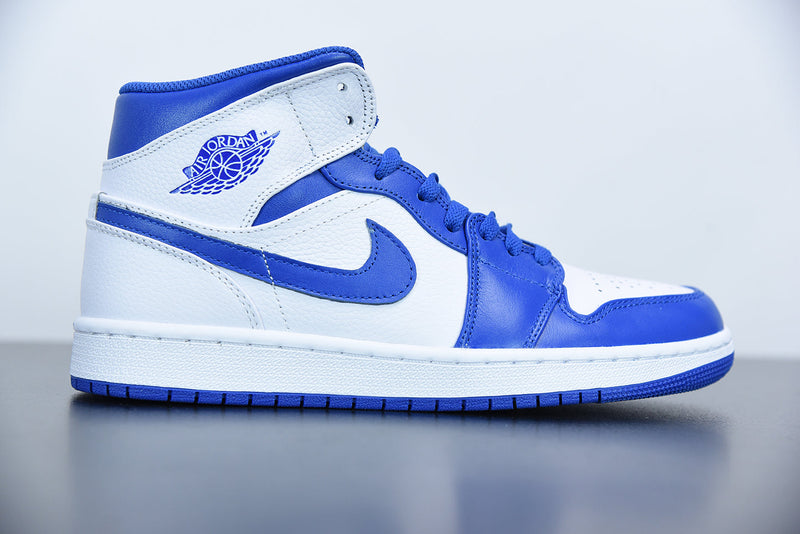 Nike Air Jordan 1 Mid Hyper Royal White