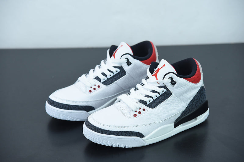 Nike Air Jordan 3 Retro Fire Red Denim