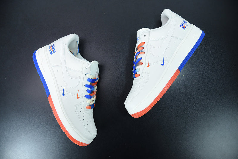 Nike Air Force 1 Essential NYC Cream Beige Orange Royal