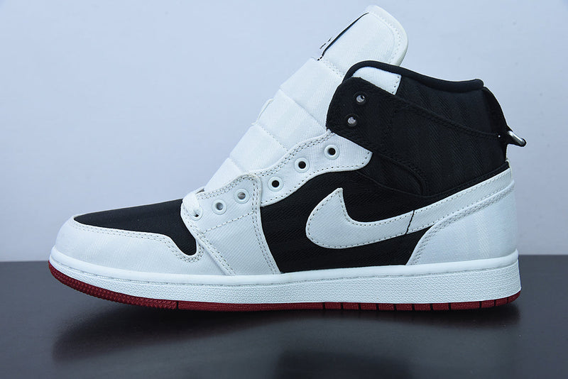 Nike Air Jordan 1 Mid SE "Utility Canvas White Black Gym Red"