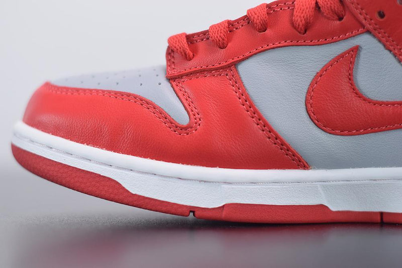 Nike Dunk Low Retro Medium Grey Varsity Red UNLV - futurerunners