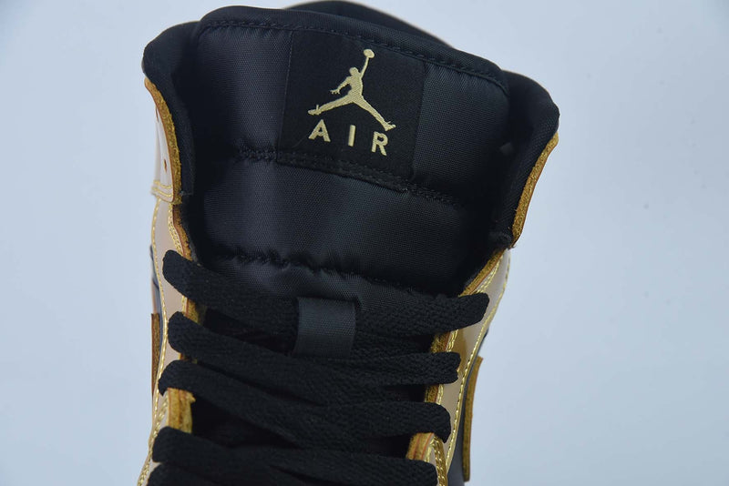 Nike Air Jordan 1 Mid SE  "Metallic Gold Black"