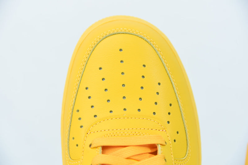 Nike Air Force 1 X Off White University Gold Metallic Silver