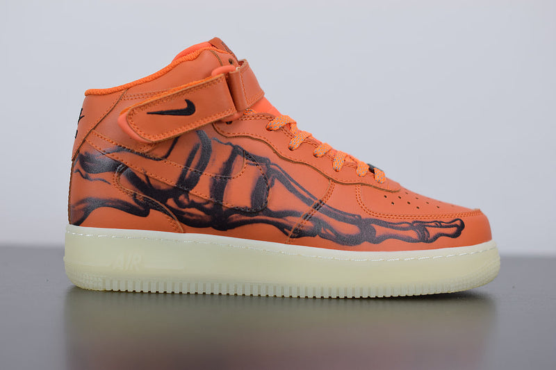 Nike Air Force 1 MID Skeleton QS Orange