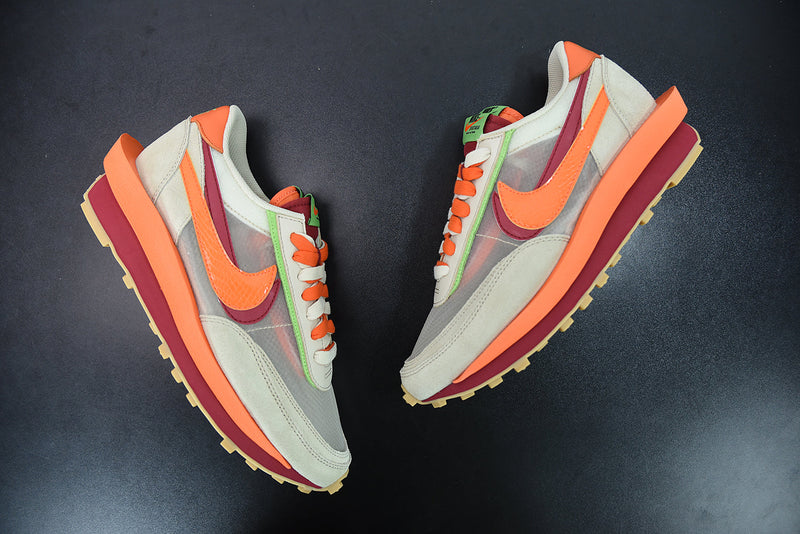 Nike X Sacai LD Waffle CLOT Orange Blaze
