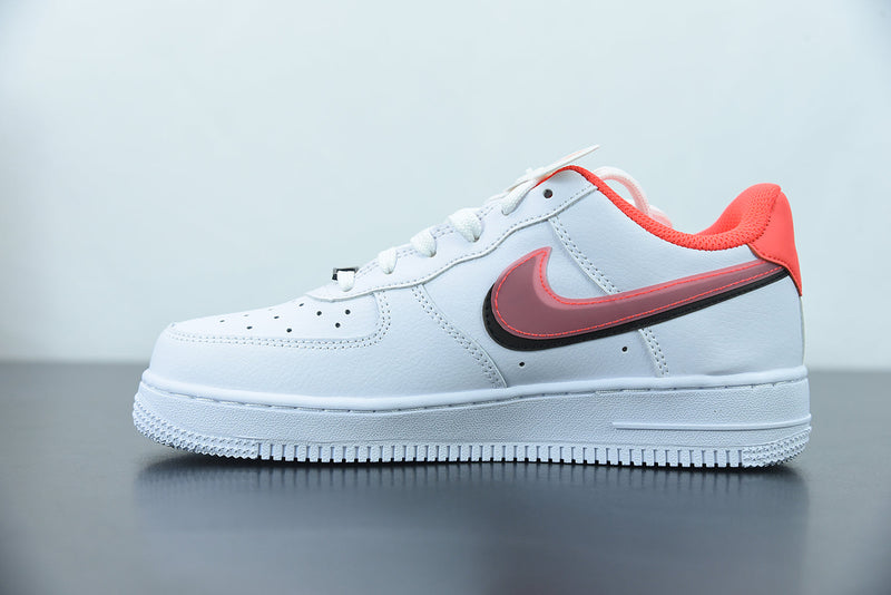 Nike Air Force 1 LV8 GS Double Swoosh White Bright Crimson