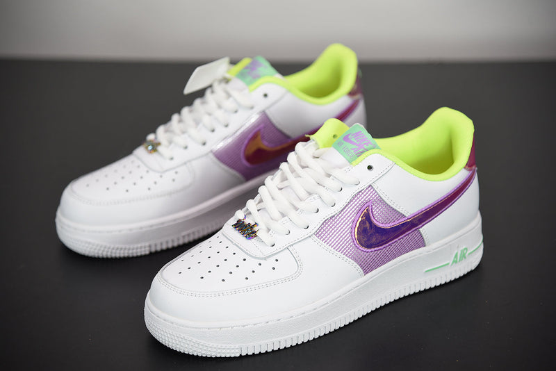 Nike Air Force 1 White Easter MultiColor Lemon Venom