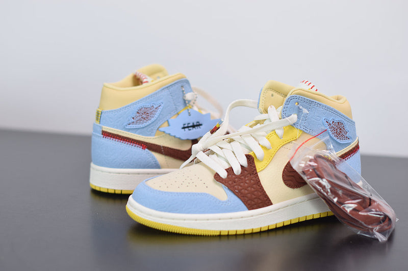 Nike Air Jordan 1 Mid SE Fearless "Blue the Great"