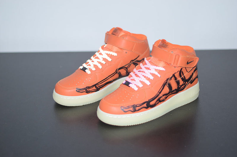 Nike Air Force 1 MID Skeleton QS Orange
