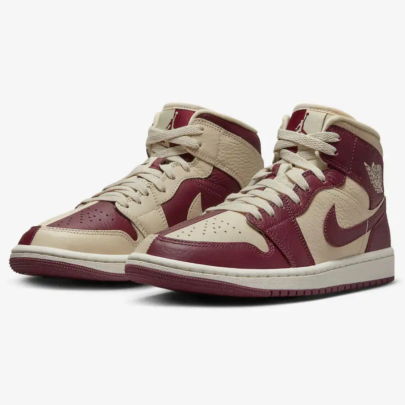 Nike Air Jordan 1 Mid SE "Split Beach Cherrywood Red"