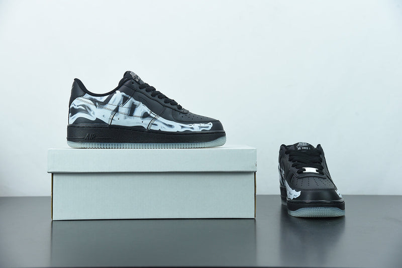 Nike Air Force 1 QS "Black Skeleton"