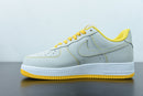 Nike Air Force 1 Light Gray Yellow Green