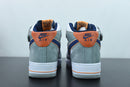 Nike Air Force 1 Mid Midnight Blue Orange Dark Grey