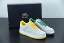 Nike Air Force 1 Light Gray Yellow Green