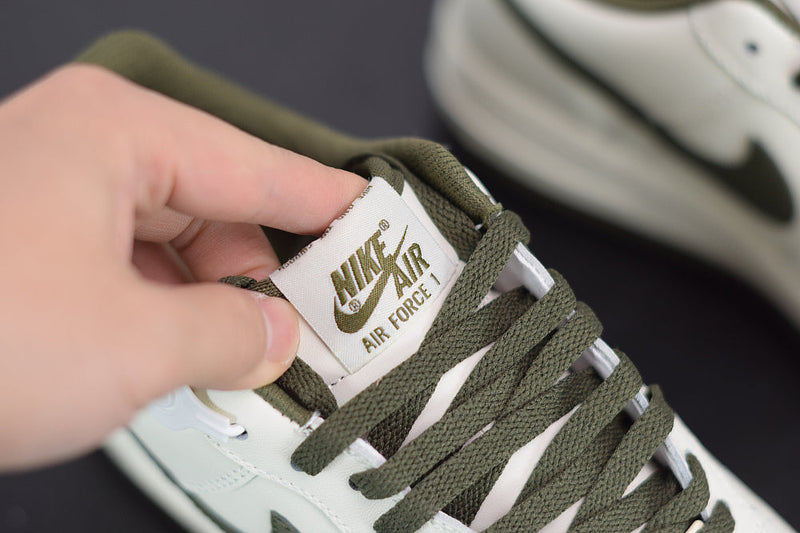 Nike Air Force 1 White Army Green