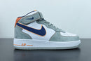 Nike Air Force 1 Mid Midnight Blue Orange Dark Grey
