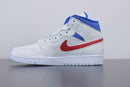 Nike Air Jordan 1 Mid White Red Royal
