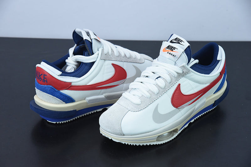 Nike x Sacai Cortez 4.0 "White University Red Blue"
