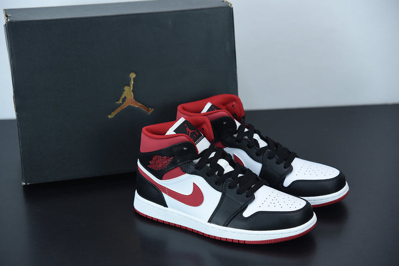 Nike Air Jordan 1 Mid Gym Red Black White