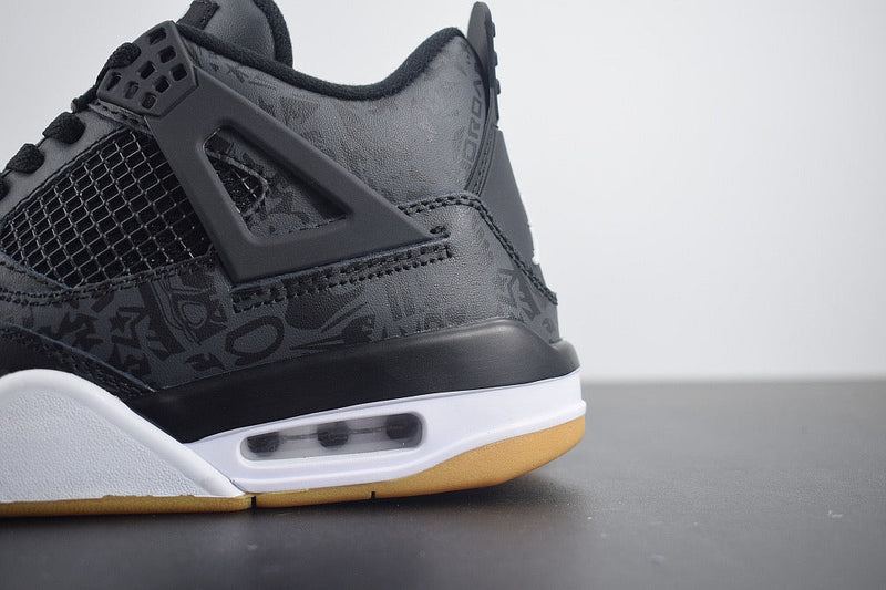 Nike Air Jordan 4 Retro "Laser Black Gum"