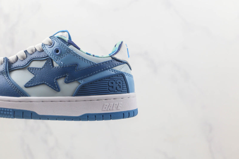 A Bathing Ape Bape Sta Low "Camo Blue"