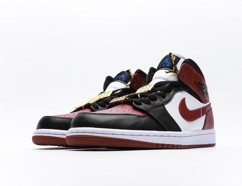 Nike Air Jordan 1 Mid SE "Black Dark Beetroot (Women's)"