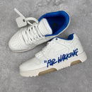OFF-WHITE Out Of Office OOO Low Tops For Walking "White Dark Blue SS22"