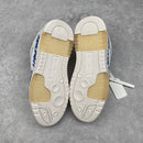 OFF-WHITE Out Of Office OOO Low Tops For Walking "White Dark Blue SS22"