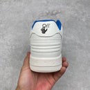 OFF-WHITE Out Of Office OOO Low Tops For Walking "White Dark Blue SS22"