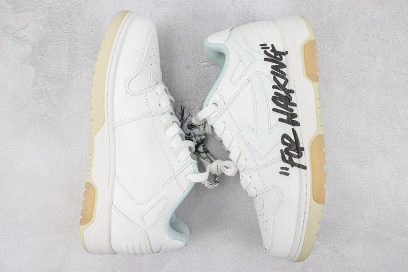 OFF-WHITE Out Of Office OOO Low Tops For Walking "White Black SS2"