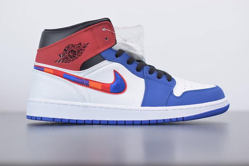Nike Air Jordan 1 Mid "Multi-Color Swoosh"