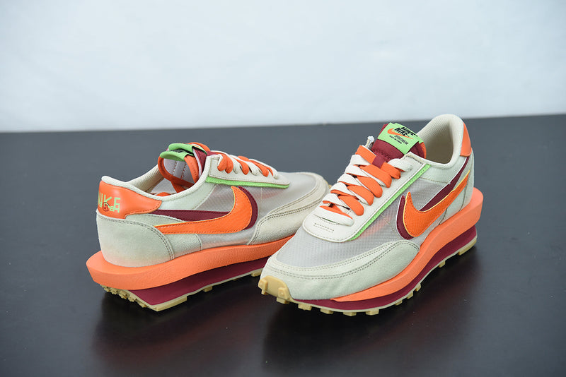 Nike X Sacai LD Waffle CLOT Orange Blaze