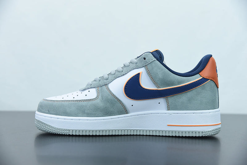 Nike Air Force 1 White Dark Gray Dark Green Brown Black Reflective Silver