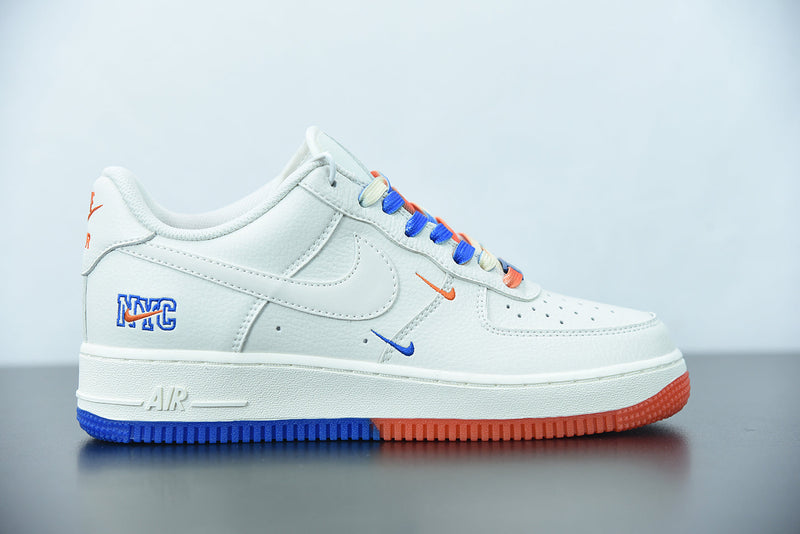 Nike Air Force 1 Essential NYC Cream Beige Orange Royal