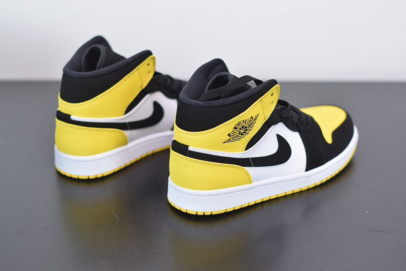 Nike Air Jordan 1 Mid "Yellow Toe Black"