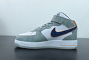 Nike Air Force 1 Mid Midnight Blue Orange Dark Grey