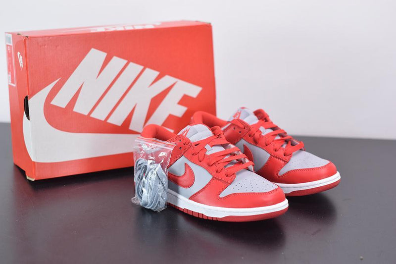 Nike Dunk Low Retro Medium Grey Varsity Red UNLV - futurerunners
