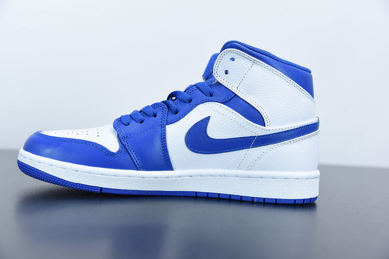 Nike Air Jordan 1 Mid Hyper Royal White
