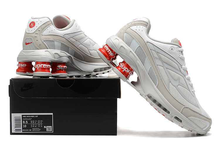 Supreme x Nike Shox Ride 2 "White/Grey"