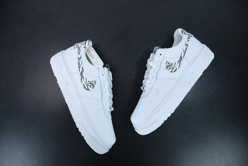 Nike Air Force 1 Pixel Zebra Pattern